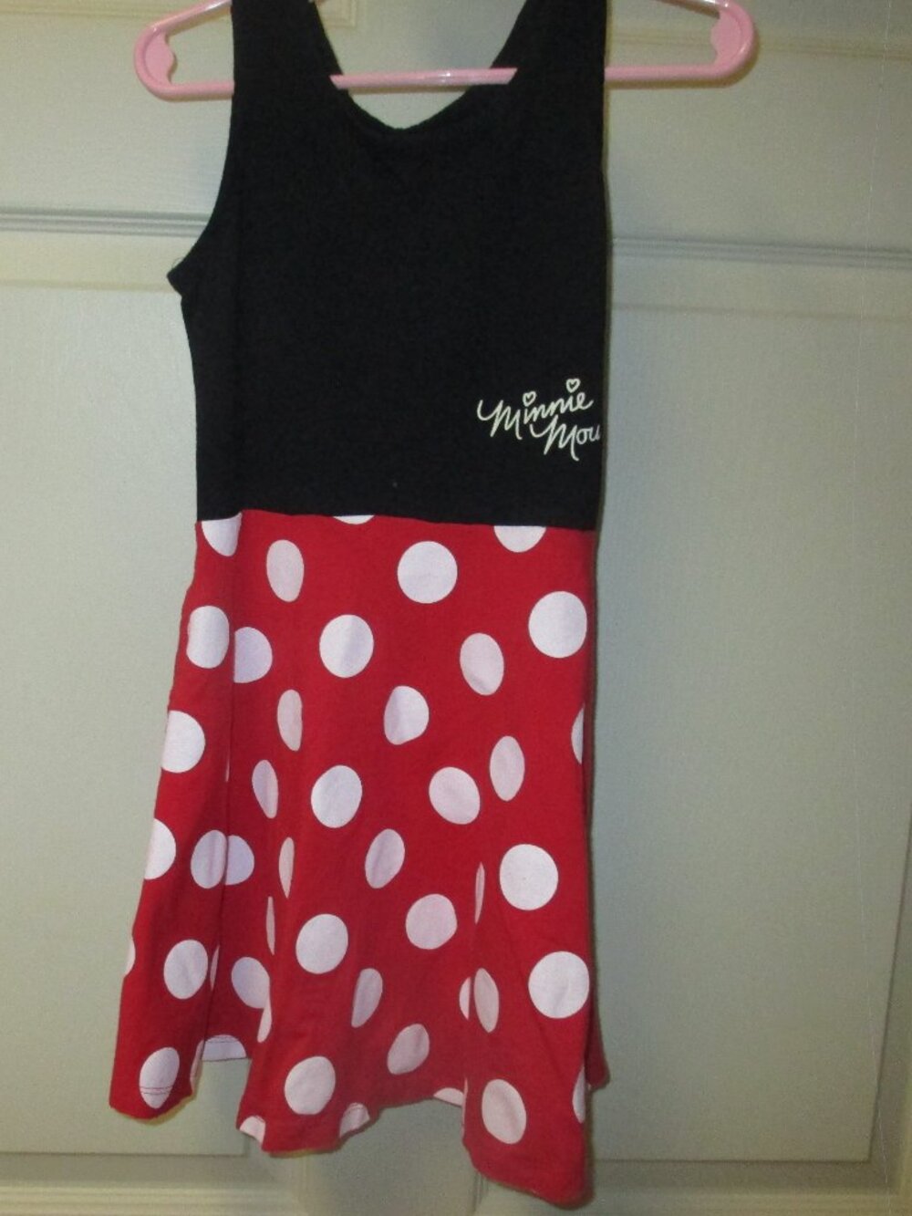 Disney Minnie Mouse Girls Tank Top Dress Size XS 4/5